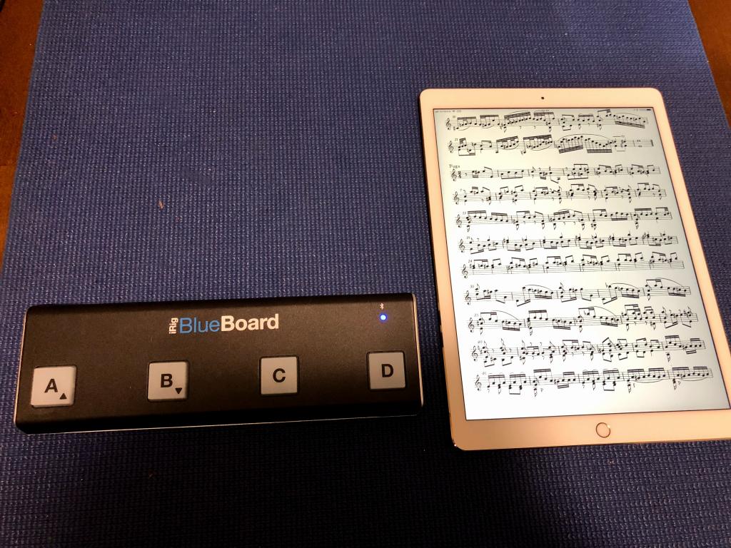 譜面ビュワーとして Ipad Pro 12 9インチ とirig Blueboardを導入しました